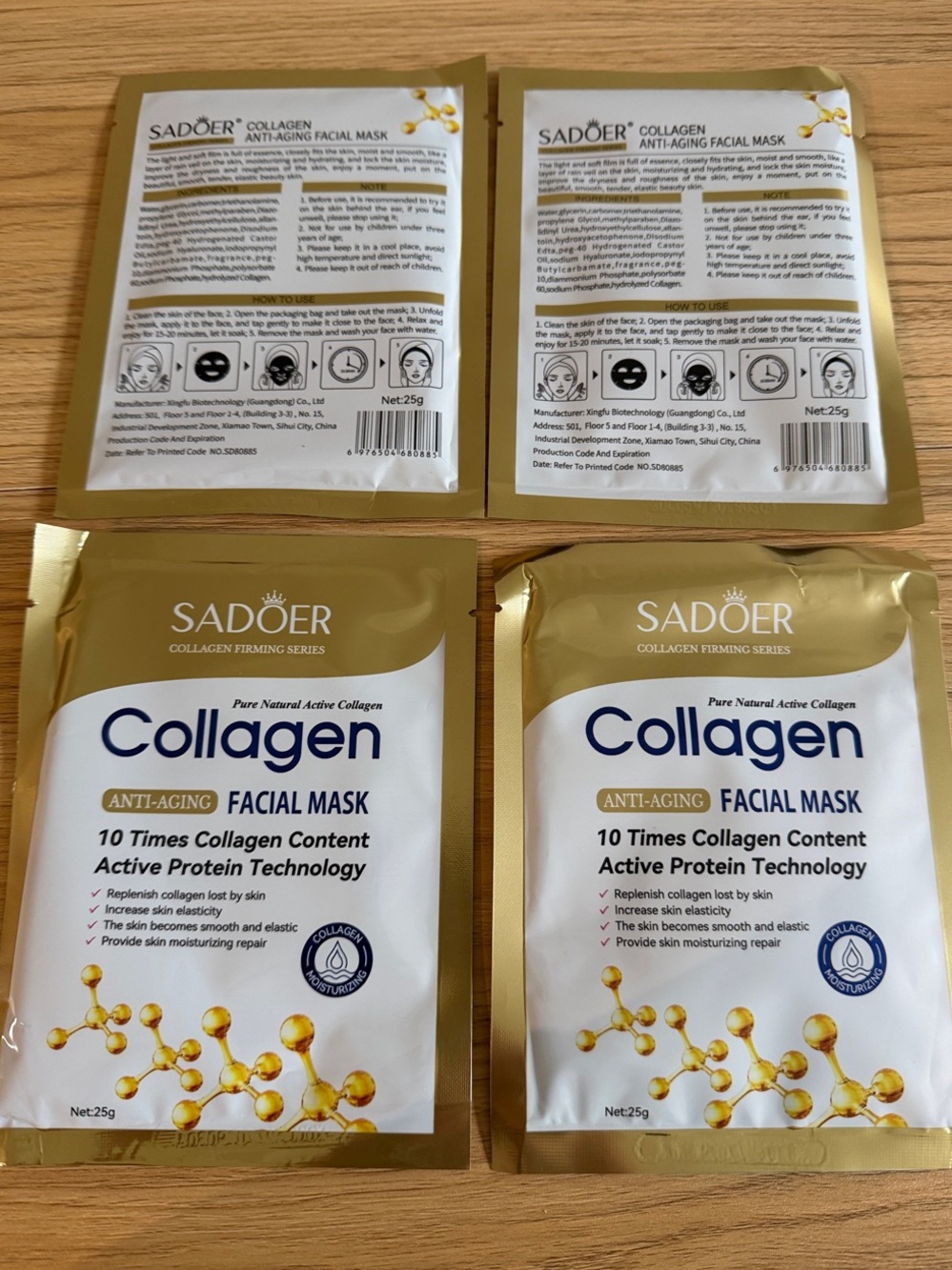 10 times collagen Anti-Aging Facial Mask – Gold/White